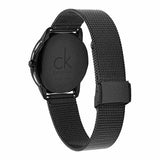Buy Shop Calvin Klein Minimal Black Dial Black Mesh Bracelet Watch for Men - K3M224B1 USA Online