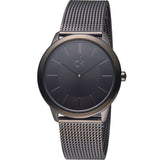 Buy Shop Calvin Klein Minimal Black Dial Black Mesh Bracelet Watch for Men - K3M224B1 USA Online