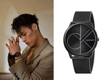 Buy Shop Calvin Klein Minimal Black Dial Black Mesh Bracelet Watch for Men - K3M5145X USA Online