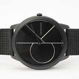 Buy Shop Calvin Klein Minimal Black Dial Black Mesh Bracelet Watch for Men - K3M5145X USA Online