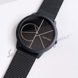 Buy Shop Calvin Klein Minimal Black Dial Black Mesh Bracelet Watch for Men - K3M5145X USA Online