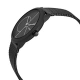 Buy Shop Calvin Klein Minimal Black Dial Black Mesh Bracelet Watch for Men - K3M5145X USA Online