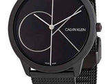 Buy Shop Calvin Klein Minimal Black Dial Black Mesh Bracelet Watch for Men - K3M5145X USA Online