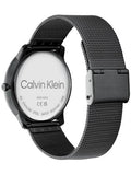 Buy Shop Calvin Klein Minimal Black Dial Black Mesh Bracelet Watch for Men - K3M514B1 USA Online