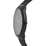 Buy Shop Calvin Klein Minimal Black Dial Black Mesh Bracelet Watch for Men - K3M514B1 USA Online