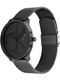 Buy Shop Calvin Klein Minimal Black Dial Black Mesh Bracelet Watch for Men - K3M514B1 USA Online