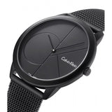 Buy Shop Calvin Klein Minimal Black Dial Black Mesh Bracelet Watch for Men - K3M514B1 USA Online