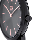 Buy Shop Calvin Klein Minimal Black Dial Black Mesh Bracelet Watch for Women - K3M22421 USA Online