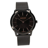 Buy Shop Calvin Klein Minimal Black Dial Black Mesh Bracelet Watch for Women - K3M22421 USA Online