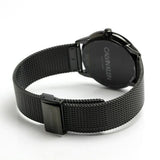 Buy Shop Calvin Klein Minimal Black Dial Black Mesh Bracelet Watch for Women - K3M224X1 USA Online