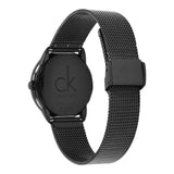 Buy Shop Calvin Klein Minimal Black Dial Black Mesh Bracelet Watch for Women - K3M224X1 USA Online