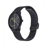 Buy Shop Calvin Klein Minimal Black Dial Black Mesh Bracelet Watch for Women - K3M224X1 USA Online