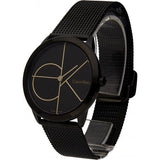 Buy Shop Calvin Klein Minimal Black Dial Black Mesh Bracelet Watch for Women - K3M224X1 USA Online