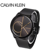 Buy Shop Calvin Klein Minimal Black Dial Black Mesh Bracelet Watch for Women - K3M224X1 USA Online