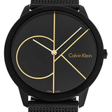 Buy Shop Calvin Klein Minimal Black Dial Black Mesh Bracelet Watch for Women - K3M224X1 USA Online