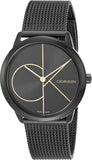 Buy Shop Calvin Klein Minimal Black Dial Black Mesh Bracelet Watch for Women - K3M224X1 USA Online