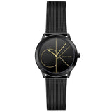 Buy Shop Calvin Klein Minimal Black Dial Black Mesh Bracelet Watch for Women - K3M224X1 USA Online