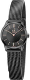 Buy Shop Calvin Klein Minimal Black Dial Black Mesh Bracelet Watch for Women - K3M23421 USA Online