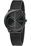 Buy Shop Calvin Klein Minimal Black Dial Black Mesh Bracelet Watch for Women - K3M5245X USA Online