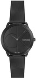 Buy Shop Calvin Klein Minimal Black Dial Black Mesh Bracelet Watch for Women - K3M524B1 USA Online
