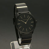 Buy Shop Calvin Klein Minimal Black Dial Black Steel Strap Watch For Men - K3M524Z1 USA Online