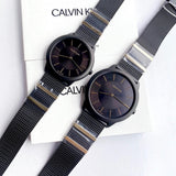Buy Shop Calvin Klein Minimal Black Dial Black Steel Strap Watch For Men - K3M524Z1 USA Online