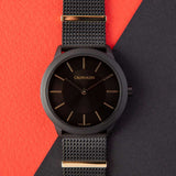 Buy Shop Calvin Klein Minimal Black Dial Black Steel Strap Watch For Men - K3M524Z1 USA Online