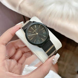 Buy Shop Calvin Klein Minimal Black Dial Black Steel Strap Watch For Men - K3M524Z1 USA Online