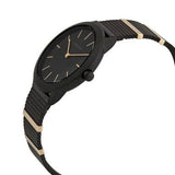 Buy Shop Calvin Klein Minimal Black Dial Black Steel Strap Watch For Men - K3M524Z1 USA Online