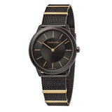 Buy Shop Calvin Klein Minimal Black Dial Black Steel Strap Watch For Men - K3M524Z1 USA Online