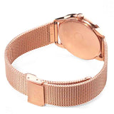 Buy Shop Calvin Klein Minimal Black Dial Rose Gold Mesh Bracelet Watch for Men - K3M21621 USA Online