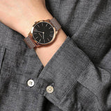 Buy Shop Calvin Klein Minimal Black Dial Rose Gold Mesh Bracelet Watch for Men - K3M2162Y USA Online