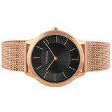 Buy Shop Calvin Klein Minimal Black Dial Rose Gold Mesh Bracelet Watch for Men - K3M2162Y USA Online