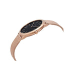 Buy Shop Calvin Klein Minimal Black Dial Rose Gold Mesh Bracelet Watch for Men - K3M2162Y USA Online