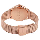 Buy Shop Calvin Klein Minimal Black Dial Rose Gold Mesh Bracelet Watch for Men - K3M22621 USA Online