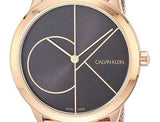 Buy Shop Calvin Klein Minimal Black Dial Rose Gold Mesh Bracelet Watch for Men - K3M22621 USA Online