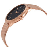 Buy Shop Calvin Klein Minimal Black Dial Rose Gold Mesh Bracelet Watch for Women - K3M2262Y USA Online