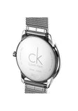 Buy Shop Calvin Klein Minimal Black Dial Silver Mesh Bracelet Watch for Men - K3M21123 USA Online
