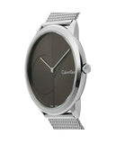 Buy Shop Calvin Klein Minimal Black Dial Silver Mesh Bracelet Watch for Men - K3M21123 USA Online