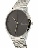 Buy Shop Calvin Klein Minimal Black Dial Silver Mesh Bracelet Watch for Men - K3M21123 USA Online