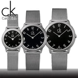 Buy Shop Calvin Klein Minimal Black Dial Silver Mesh Bracelet Watch for Men - K3M51151 USA Online