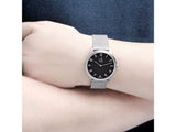 Buy Shop Calvin Klein Minimal Black Dial Silver Mesh Bracelet Watch for Men - K3M51151 USA Online