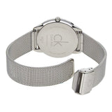 Buy Shop Calvin Klein Minimal Black Dial Silver Mesh Bracelet Watch for Men - K3M51151 USA Online