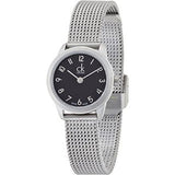 Buy Shop Calvin Klein Minimal Black Dial Silver Mesh Bracelet Watch for Men - K3M51151 USA Online