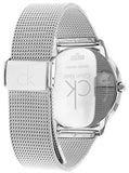 Buy Shop Calvin Klein Minimal Black Dial Silver Mesh Bracelet Watch for Women - K3M22123 USA Online