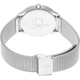 Buy Shop Calvin Klein Minimal Black Dial Silver Mesh Bracelet Watch for Women - K3M22123 USA Online