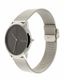 Buy Shop Calvin Klein Minimal Black Dial Silver Mesh Bracelet Watch for Women - K3M22123 USA Online