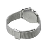 Buy Shop Calvin Klein Minimal Black Dial Silver Mesh Bracelet Watch for Women - K3M52151 USA Online