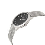 Buy Shop Calvin Klein Minimal Black Dial Silver Mesh Bracelet Watch for Women - K3M52151 USA Online