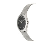Buy Shop Calvin Klein Minimal Black Dial Silver Mesh Bracelet Watch for Women - K3M52151 USA Online
